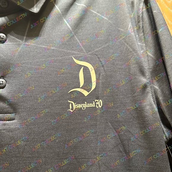 NWT Disney Parks 2025 Disneyland 70th Anniversary Celebration Black Polo Shirt - Picture 2 of 2